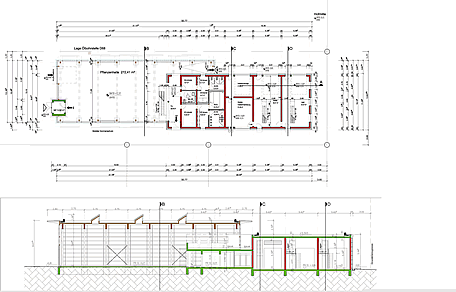 Plan der Planzenhalle